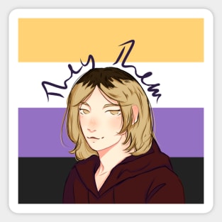 They/Them Kenma Sticker